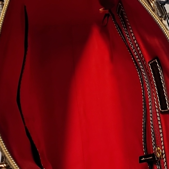 DOONEY & BOURKE Sydney Logo Leather Dome Satchel - Picture 10 of 12